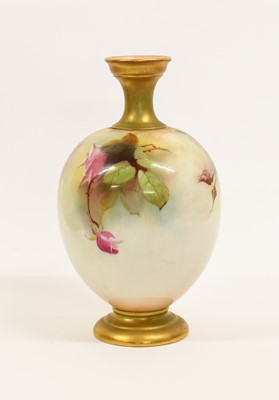 Lot 73 - A Royal Worcester Porcelain Vase, by William...