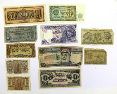 Lot 568 - Mixed British & Foreign Banknotes, examples...