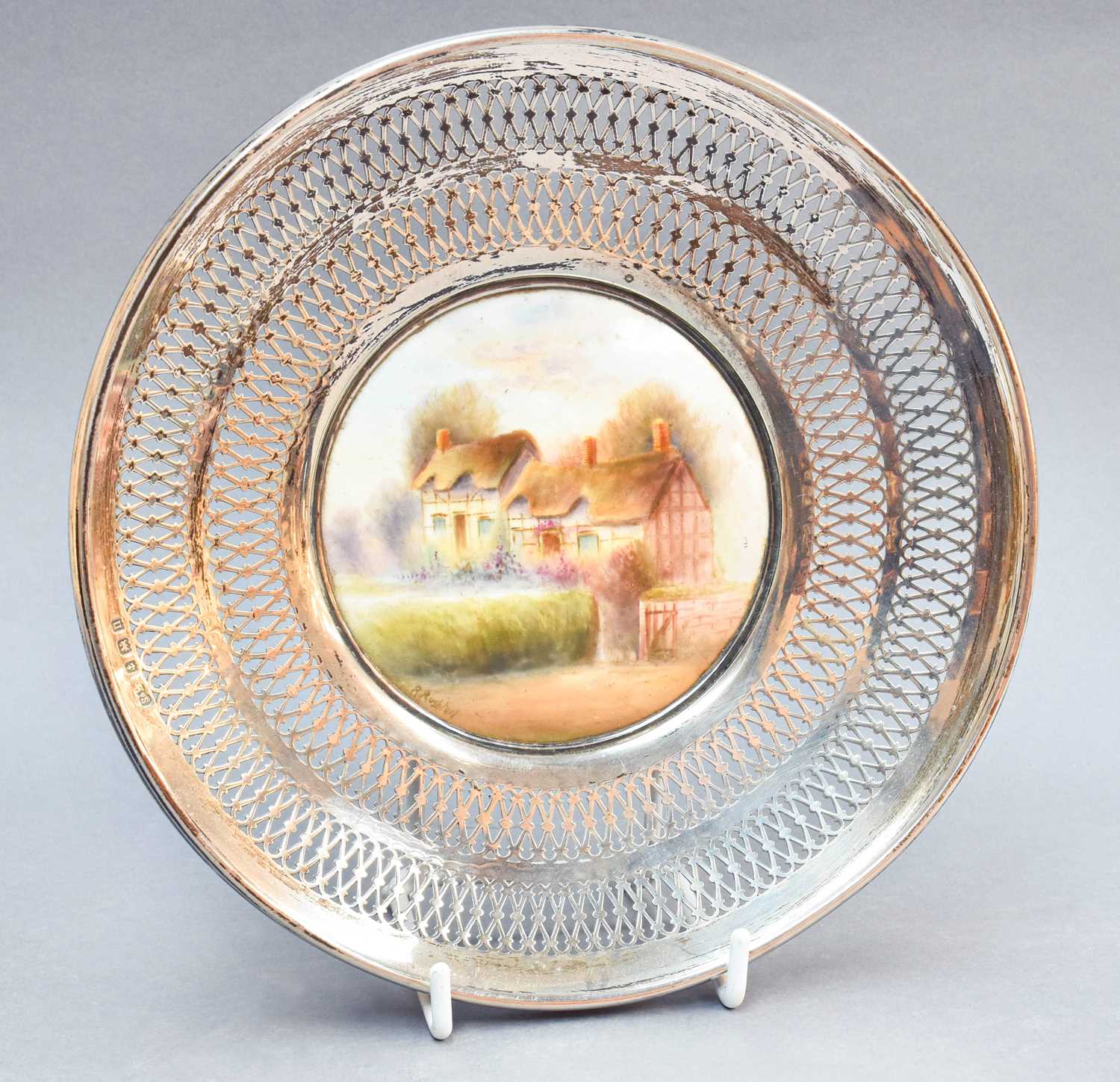 Lot 400 A Royal Worcester Plaque Painted with a