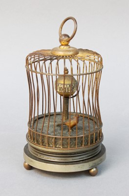 Lot 283 - A Bird Cage Automaton, of small proportions, 13cm