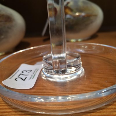 Lot 273 - A Lalique Ring Tray, moulded with a nude...