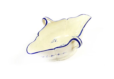 Lot 42 - A Chantilly Porcelain Two Handled Sauceboat,...