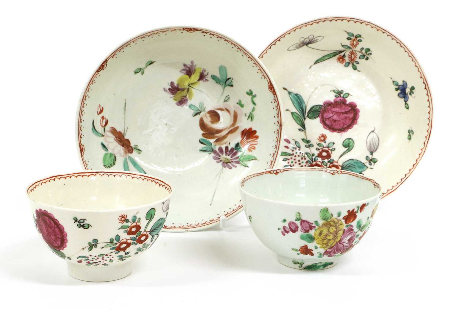 Lot 43 - A Penningtons Liverpool Porcelain Teabowl and...