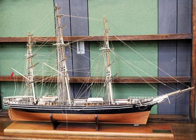 Lot 1222 - A 1:75 A R Stott, scale model of The Cutty...