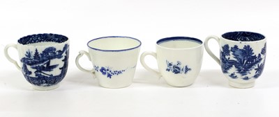 Lot 23 - A Caughley Coffee Cup, circa 1780, of bucket...