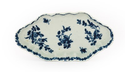 Lot 38 - A Worcester Porcelain Spoon Tray, circa 1758,...