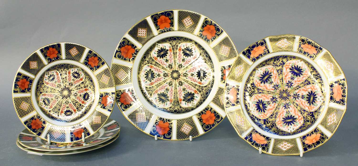 Lot 258 - A Set of Three Royal Crown Derby Side Plates,...