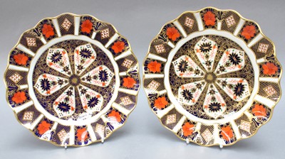 Lot 252 - A Pair of Royal Crown Derby Plates, pattern...