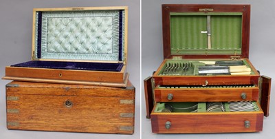 Lot 384 - Three Cutlery Boxes, one part full of plated...