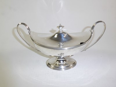 Lot 2128 - A Set of Four George III Silver Sauce-Tureens and Covers