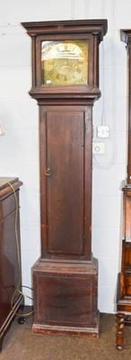 Lot 1121 - A Painted Pine Thirty-Hour Longcase Clock,...