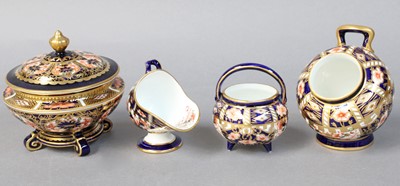 Lot 281 - Royal Crown Derby Miniatures, including coal...