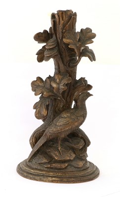 Lot 805 - A Black Forest Type Carved Wood Centrepiece,...