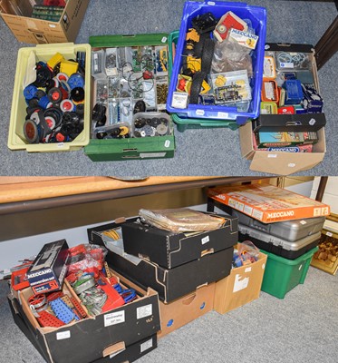 Lot 391 - Meccano: a large collection of assorted mostly...