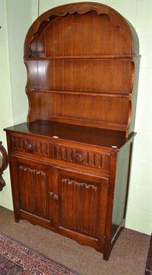 Lot 541 - Oak dresser with rack