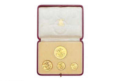 Lot 227 - George VI, 'Coronation' Gold Proof Set 1937, 4...