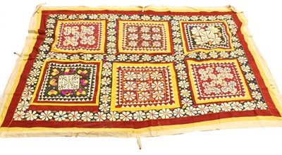 Lot 2254 - 20th Century Gujarat Indian Cotton Appliqued...