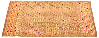 Lot 314 - 20th Century Indian Bagh Phulkari Floss Silk...