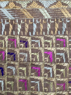 Lot 314 - 20th Century Indian Bagh Phulkari Floss Silk...