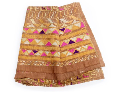 Lot 314 - 20th Century Indian Bagh Phulkari Floss Silk...