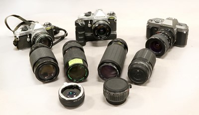 Lot 187 - Various Cameras And Lenses