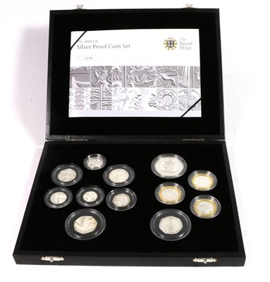 Lot 471 - The UK Silver Proof Coin Set 2009, 12 coins...