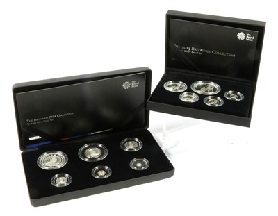 Lot 473 - 2 x Britannia Silver Proof Sets, comprising:...