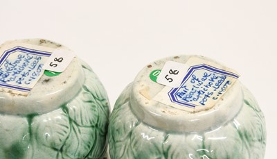 Lot 56 - A Pair of Pearlware Artichoke Pots and Covers,...