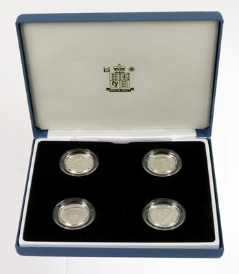 Lot 146 - 3 x UK Silver Coins and Sets, including:...