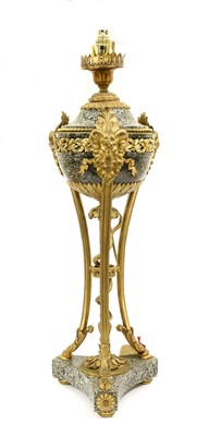 Lot 167 - A French Gilt Metal Mounted Granite Lamp, in...