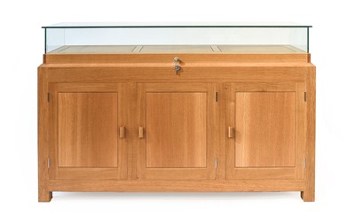 Lot 304 - A Modern Bespoke Oak Display Cabinet, made by...