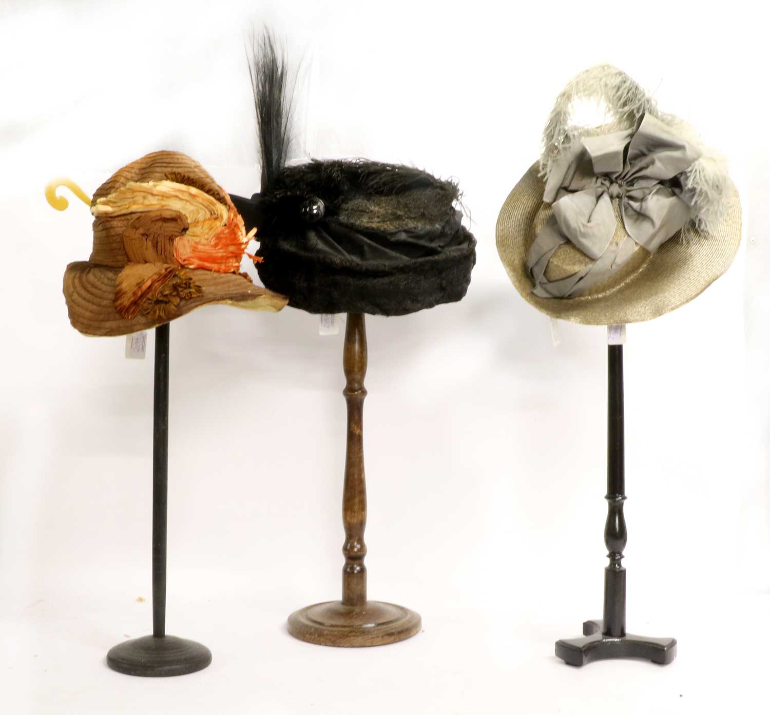 Lot 2194 - Three Early 20th Century Hats comprising an