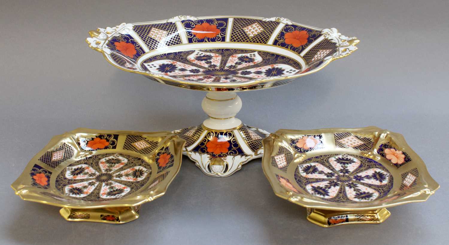 Lot 228 - Royal Crown Derby Imari: A Twin-Handled Tazza,...