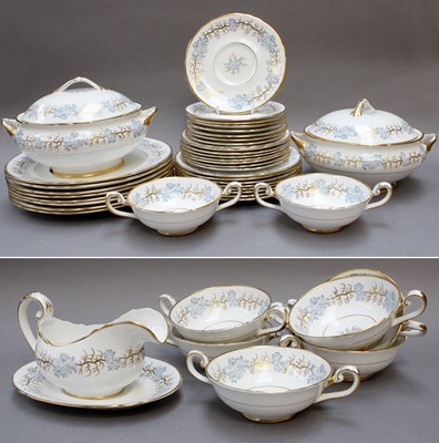 Lot 225 - A Group of Tuscan China Dinner Wares, in the...