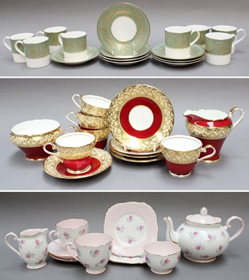 Lot 223 - A Set of Eight Royal Worcester Balmoral...