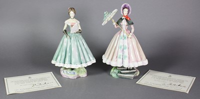 Lot 240 - Two Royal Worcester Porcelain Figures of...