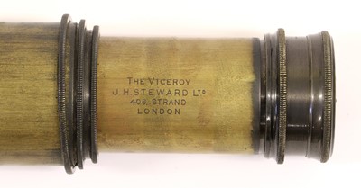 Lot 64 - A First World War 2" Brass Three Draw...