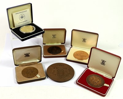 Lot 550 - 6 x Bronze Medals, comprising: La Princesse...