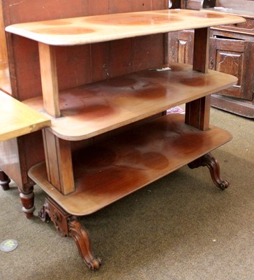 Lot 1233 - A Victorian Mahogany Metamorphic Three-Tier...