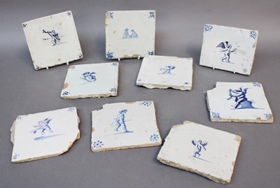 Lot 260 - Nine Dutch Delft Tiles