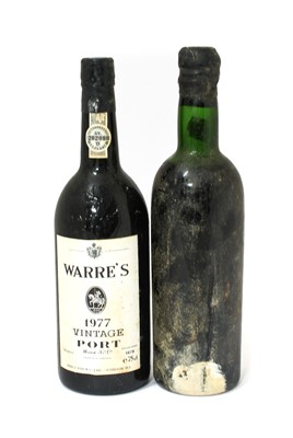 Lot 2156 - Warre's 1977 Vintage Port (one bottle),...
