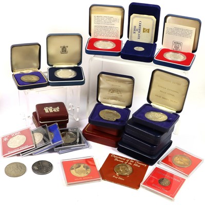 Lot 520 - Mixed Silver Proof and Commemorative Coinage,...