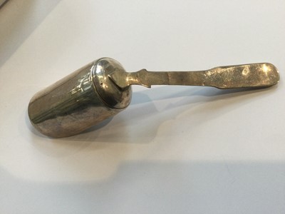 Lot 106 - A George III Silver Caddy Spoon and an...