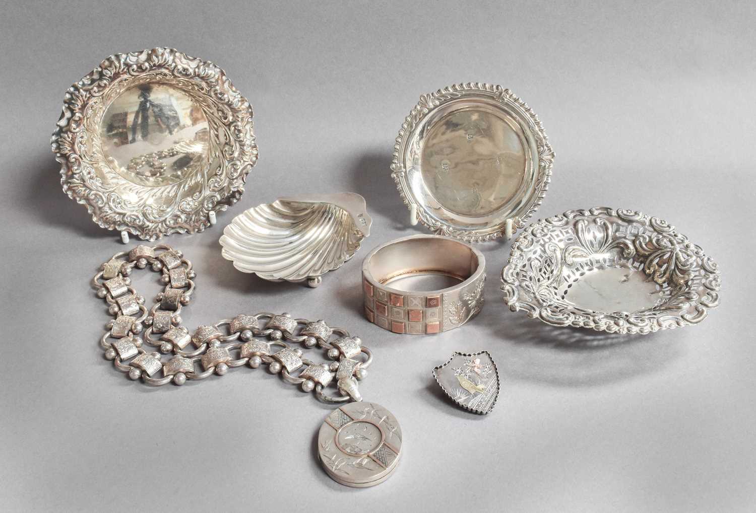 Lot 114 - A Collection of Assorted Silver and Silver...