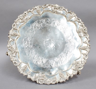 Lot 120 - A Victorian Silver Salver, by Charles Reily...