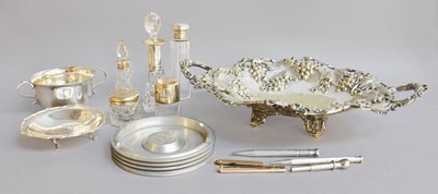 Lot 148 - A Group of Assorted Silver, Silver Plate, Gold...