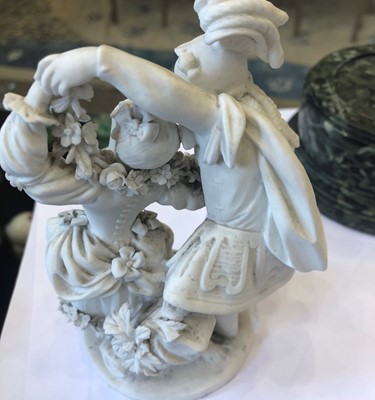 Lot 115 - A Sèvres Biscuit Porcelain Group of La Danse...