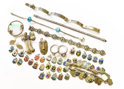 Lot 191 - A Collection of Jewellery, including a charm...