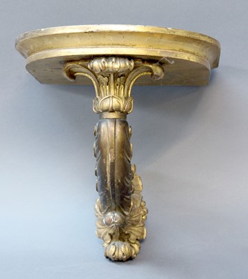 Lot 57 - A Giltwood Wall Bracket, the 18th century...