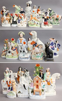 Lot 61 - A Collection of 19th Century Staffordshire...